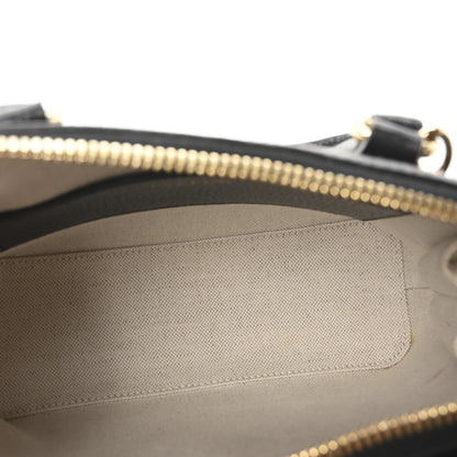 Gucci X ADIDAS Textured Dollar Calfskin Web Trefoil Mini Horsebit 1955 Top Handle Bag Black Off White 5 of 10