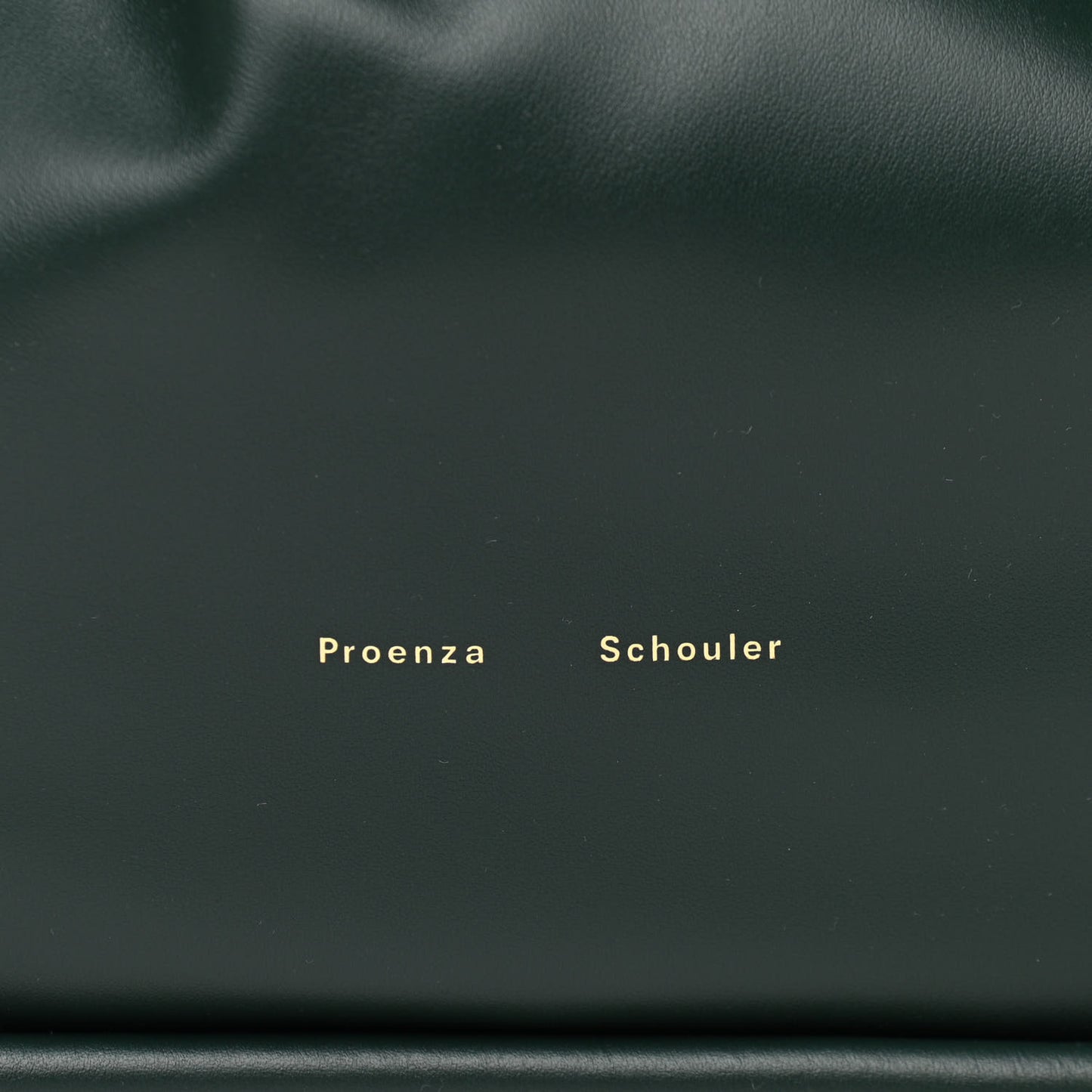 Calfskin XL Ruched Tote Petrol Green
