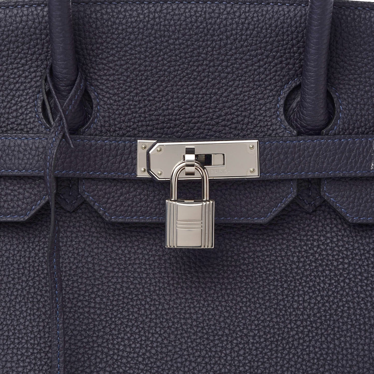 Togo Swift Officier Birkin 35 Bleu Nuit Vert Cypress