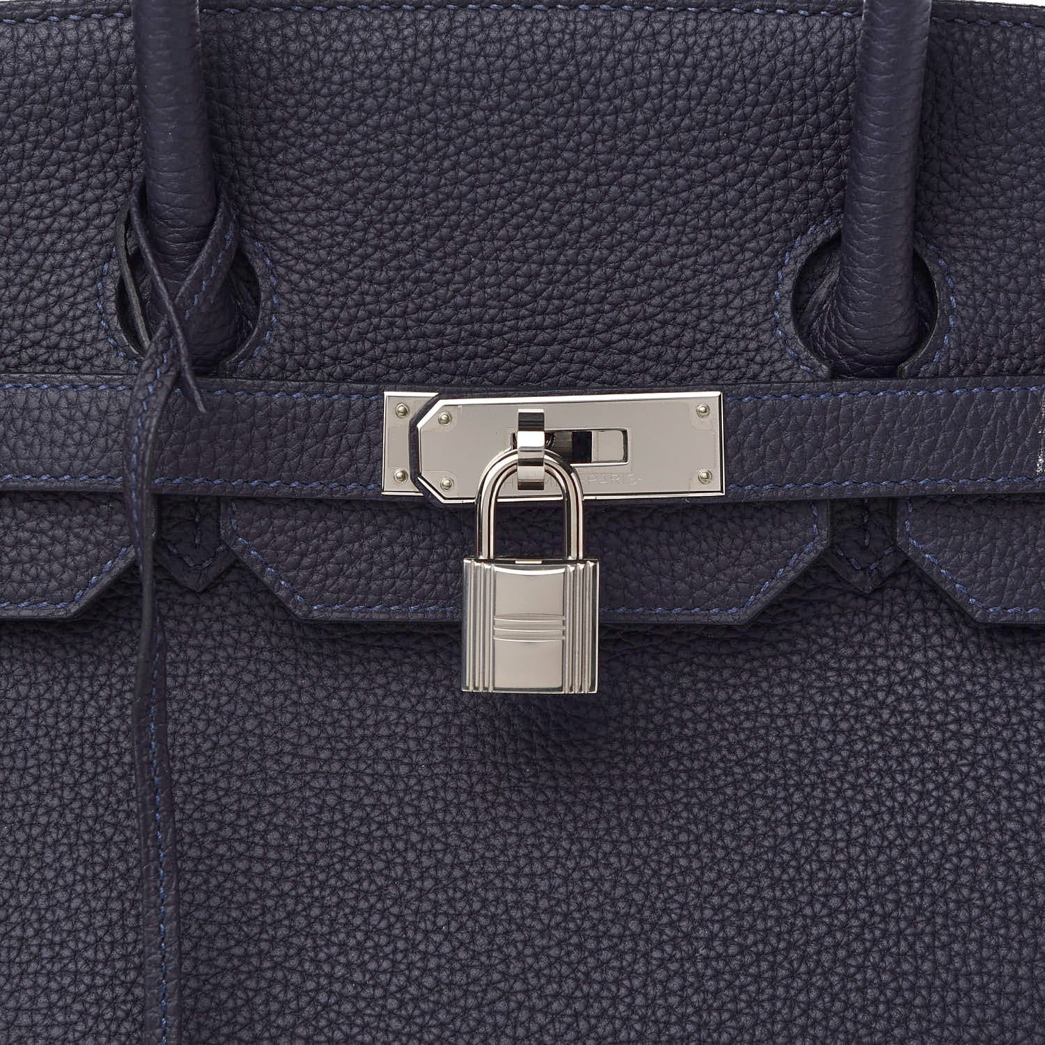Hermes Togo Swift Officier Birkin 35 Bleu Nuit Vert Cypress 8 of 13