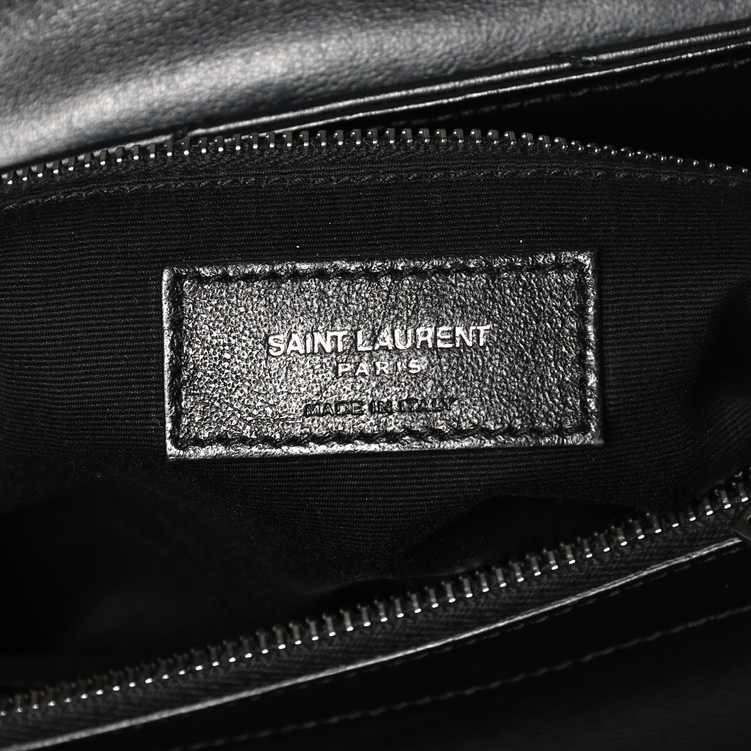 Saint Laurent Calfskin Y Quilted Monogram Medium Loulou Chain Satchel Black 7 of 12