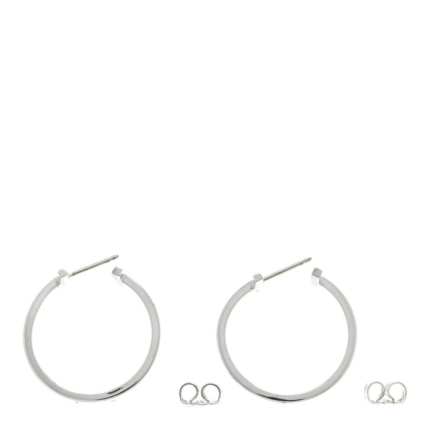 Sterling Silver Small T Wire Hoop Earrings