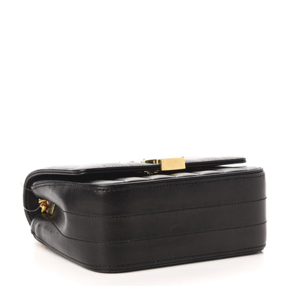 Saint Laurent Lambskin Matelasse Monogram Small Vicky Chain Bag Black 4 of 11
