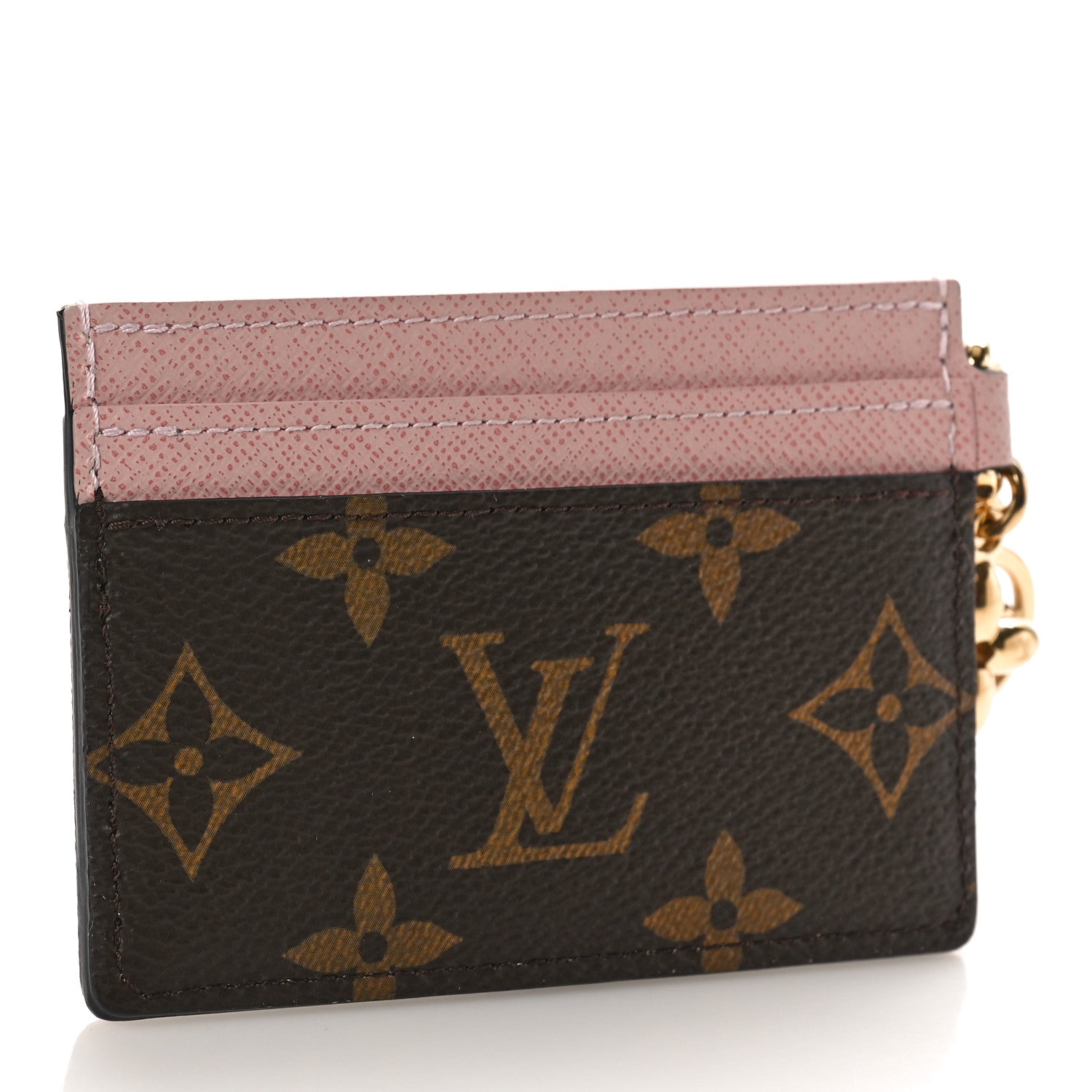 Louis Vuitton Monogram LV Charms Card Holder Rose Ballerine 3 of 7