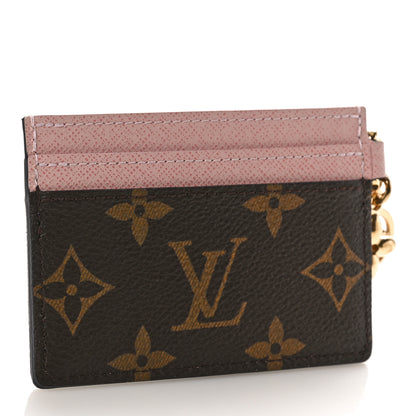 Louis Vuitton Monogram LV Charms Card Holder Rose Ballerine 3 of 7