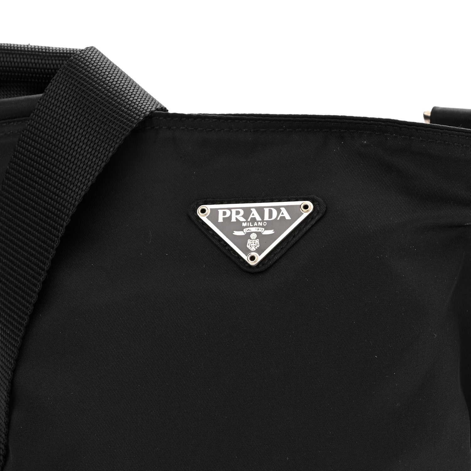 Prada Tessuto Nylon Messenger Bag Black 7 of 9