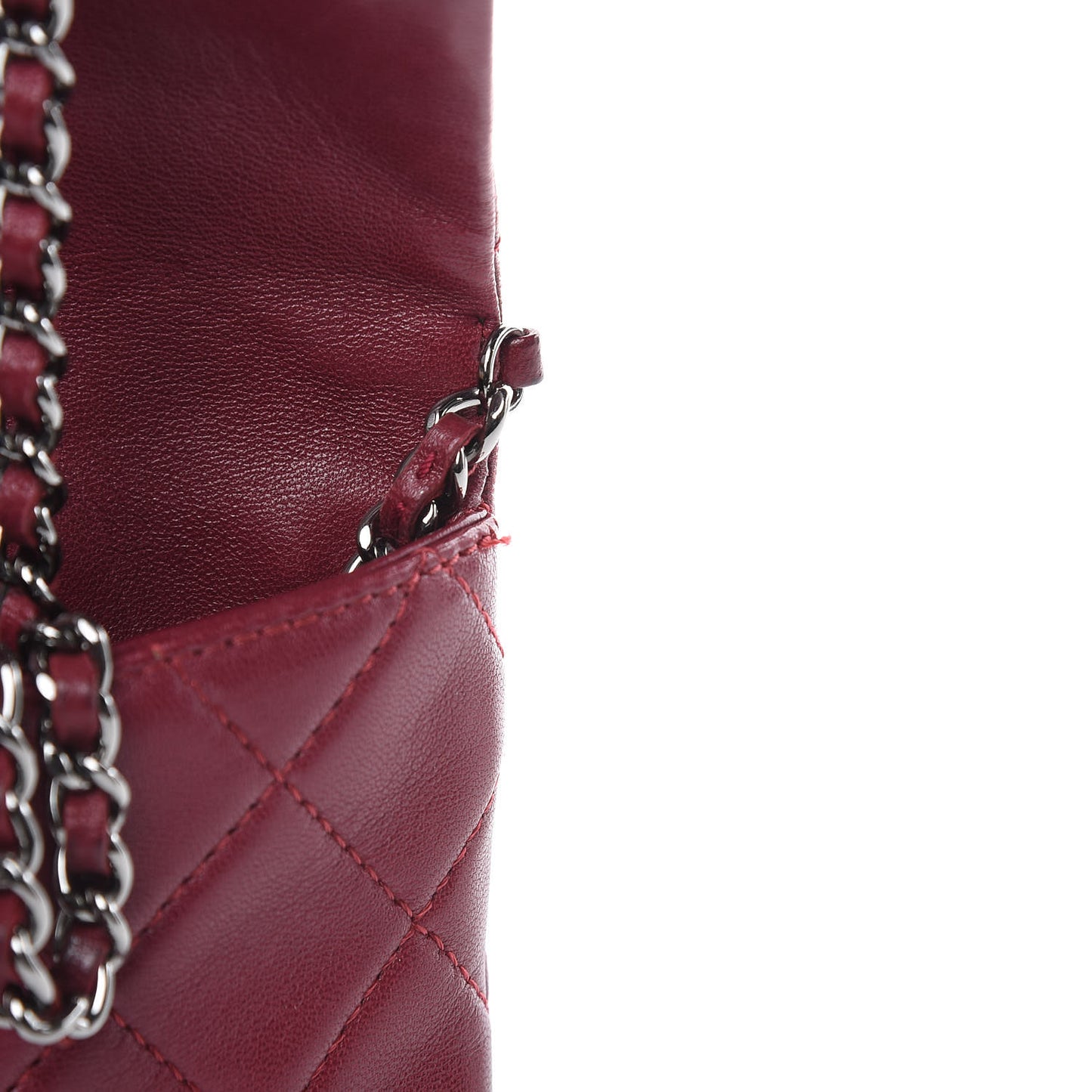 Lambskin Quilted Mini Mineral Nights Flap Crossbody Bag Dark Red