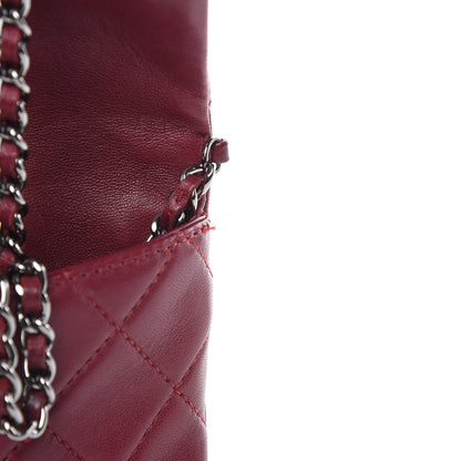 Chanel Lambskin Quilted Mini Mineral Nights Flap Crossbody Bag Dark Red 13 of 18
