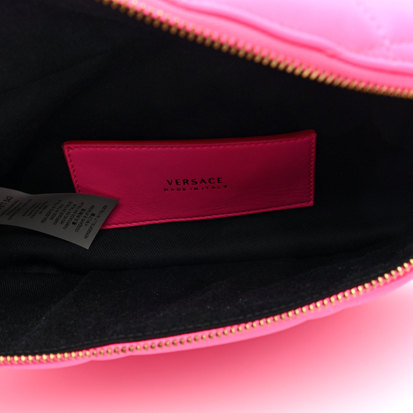 Nappa Quilted Belt Bag Pink