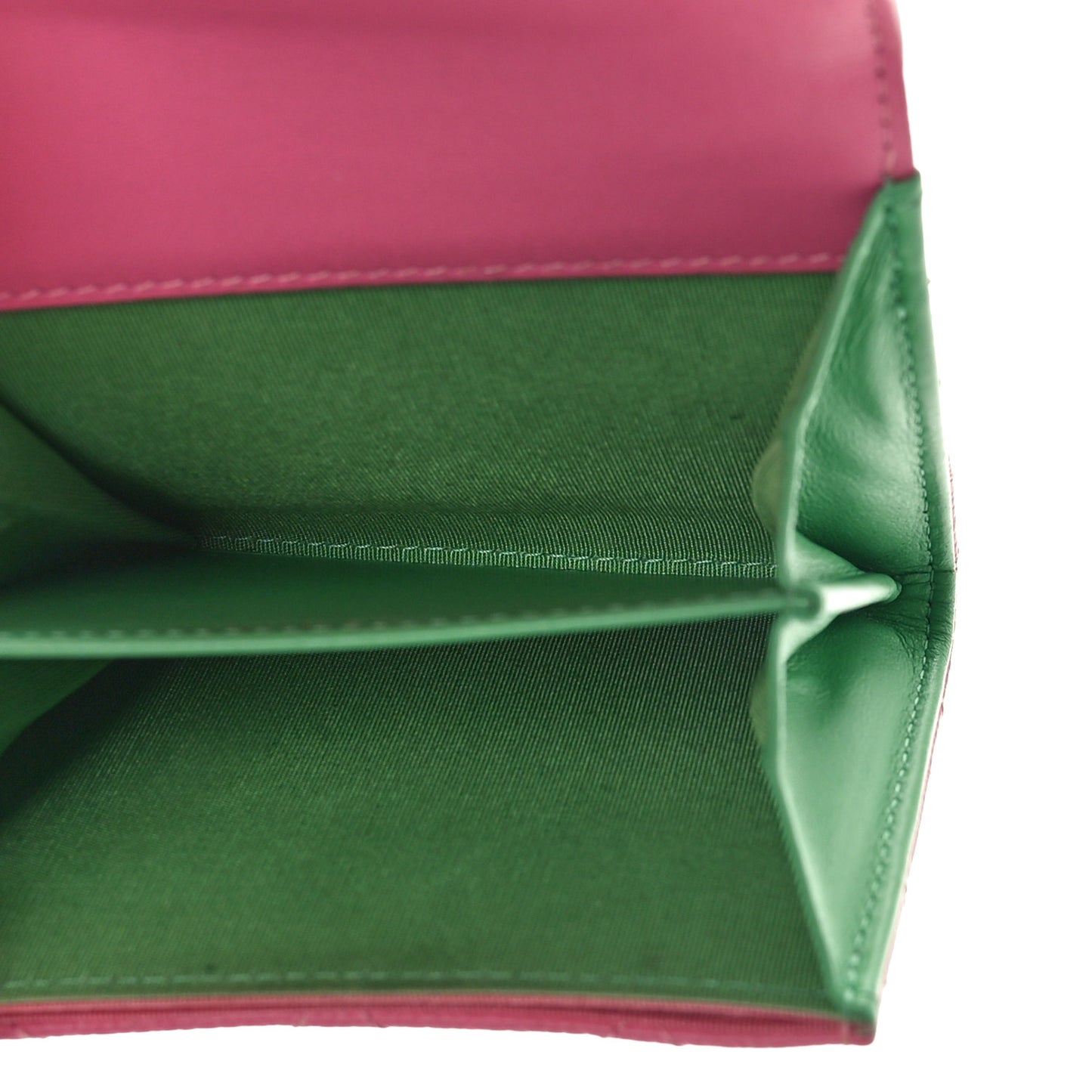 Caviar Quilted Filigree Flap Card Holder Pink Blue Green