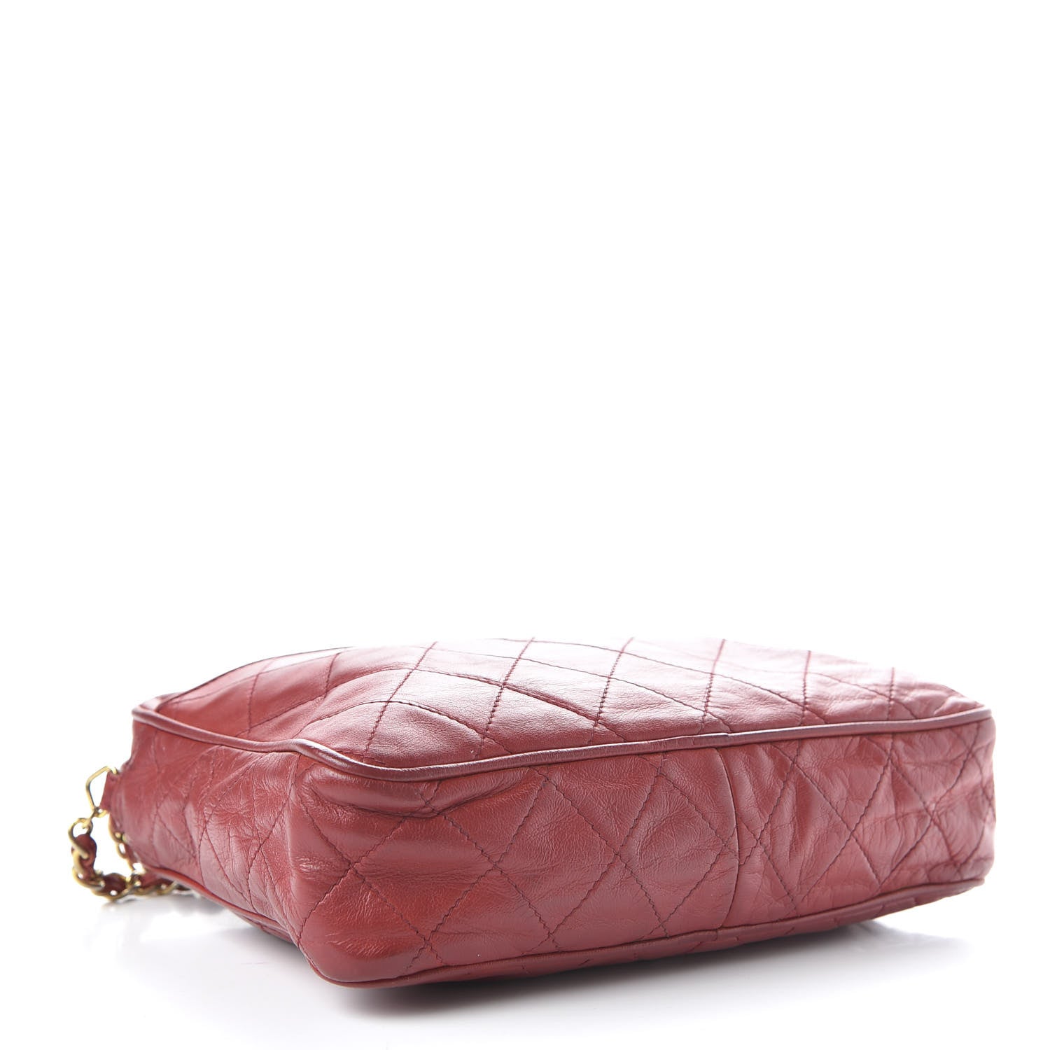 Chanel Lambskin Quilted CC Tassel Camera Case Red 4 of 9