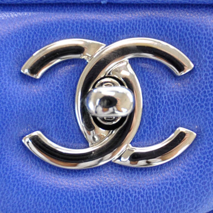 Chanel Lambskin Chevron Jumbo Flap Blue Roi 7 of 10