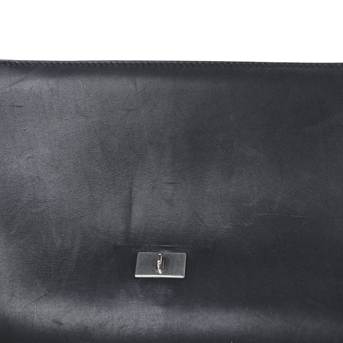 Soft Calf Chain Shoulder Bag Black