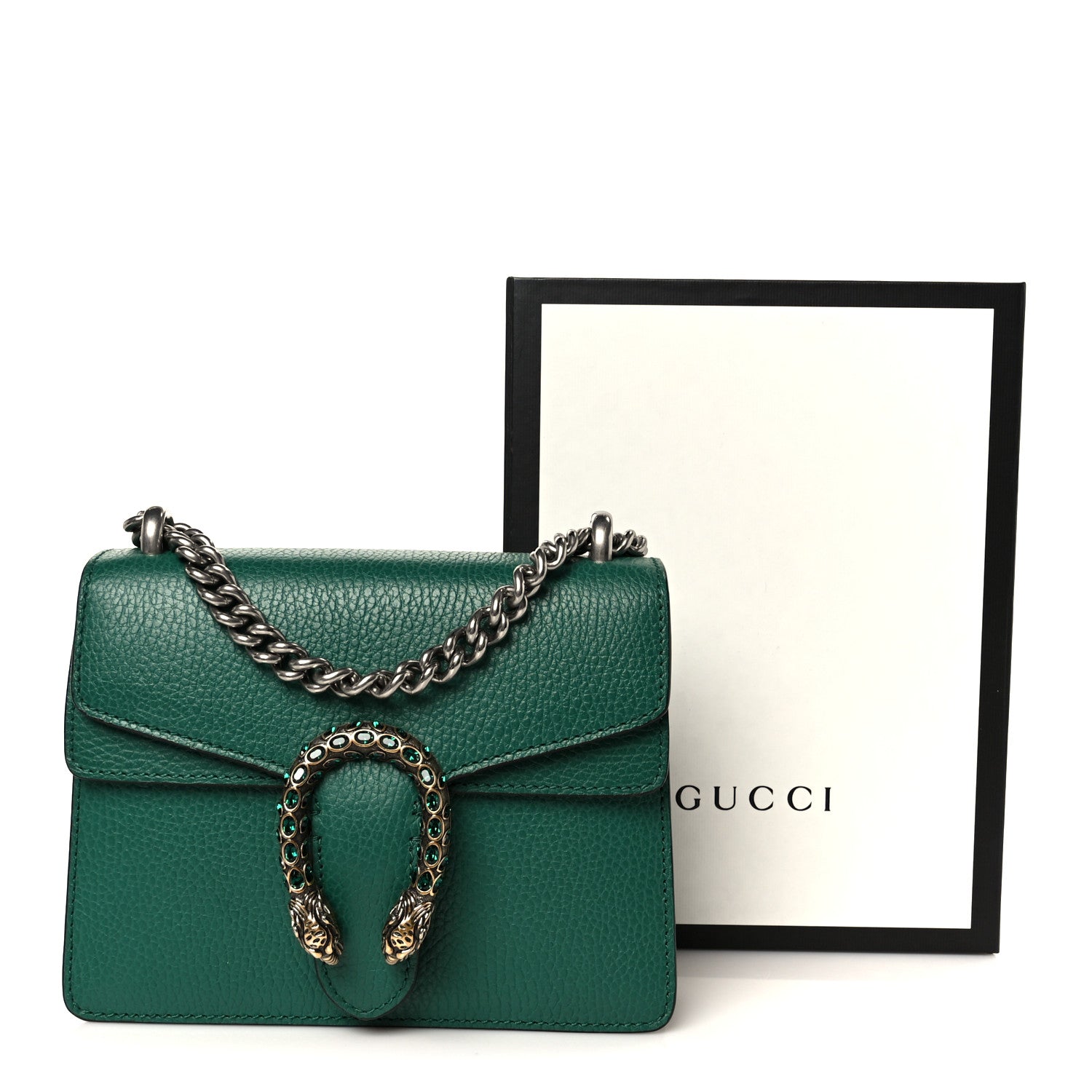 Gucci Calfskin Mini Dionysus Shoulder Bag Emerald 12 of 12