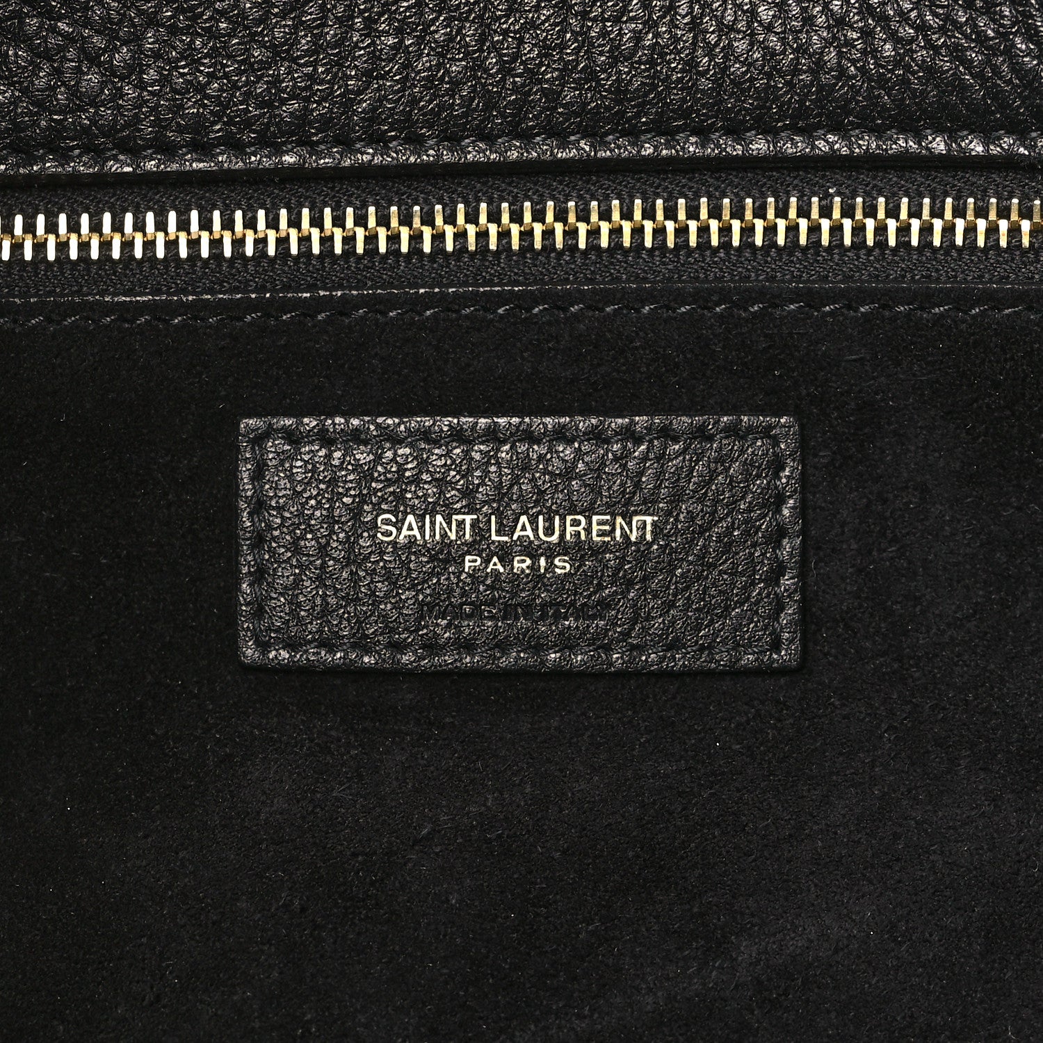 Saint Laurent Grained Deerskin Bea Tote Black 6 of 9