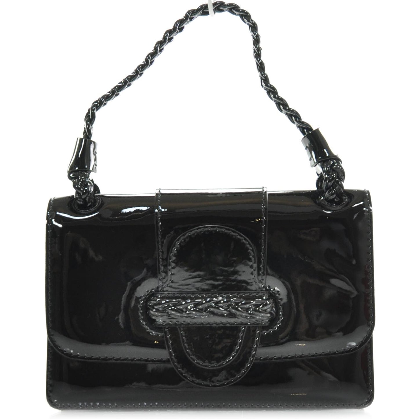 Patent Histoire Shoulder Bag Black