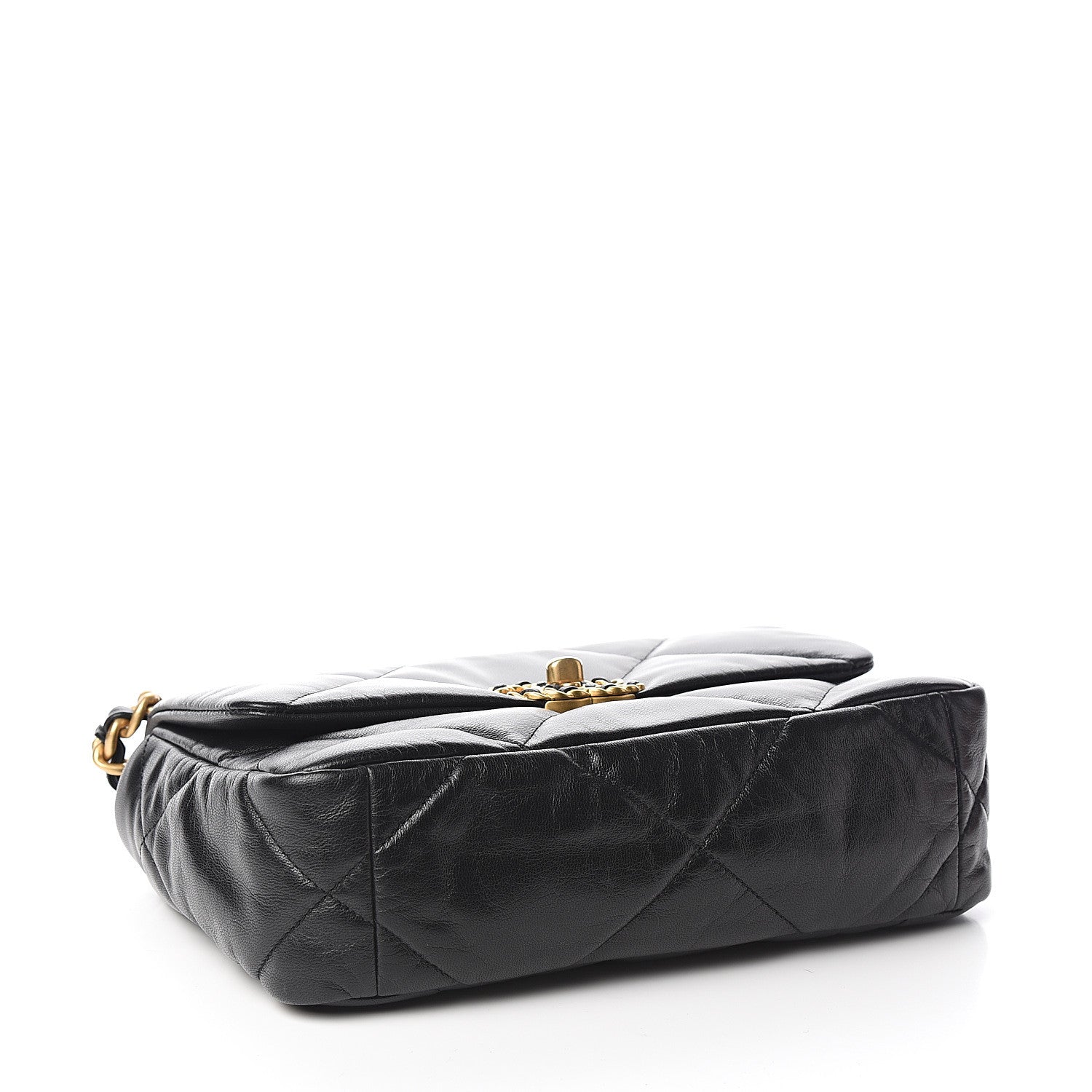 Chanel Lambskin Quilted Medium 19 Flap Black 3 of 10