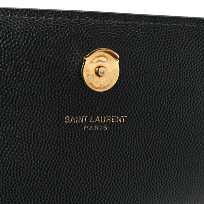 Saint Laurent Grain De Poudre Medium Classic Monogram Kate Satchel Black 6 of 12