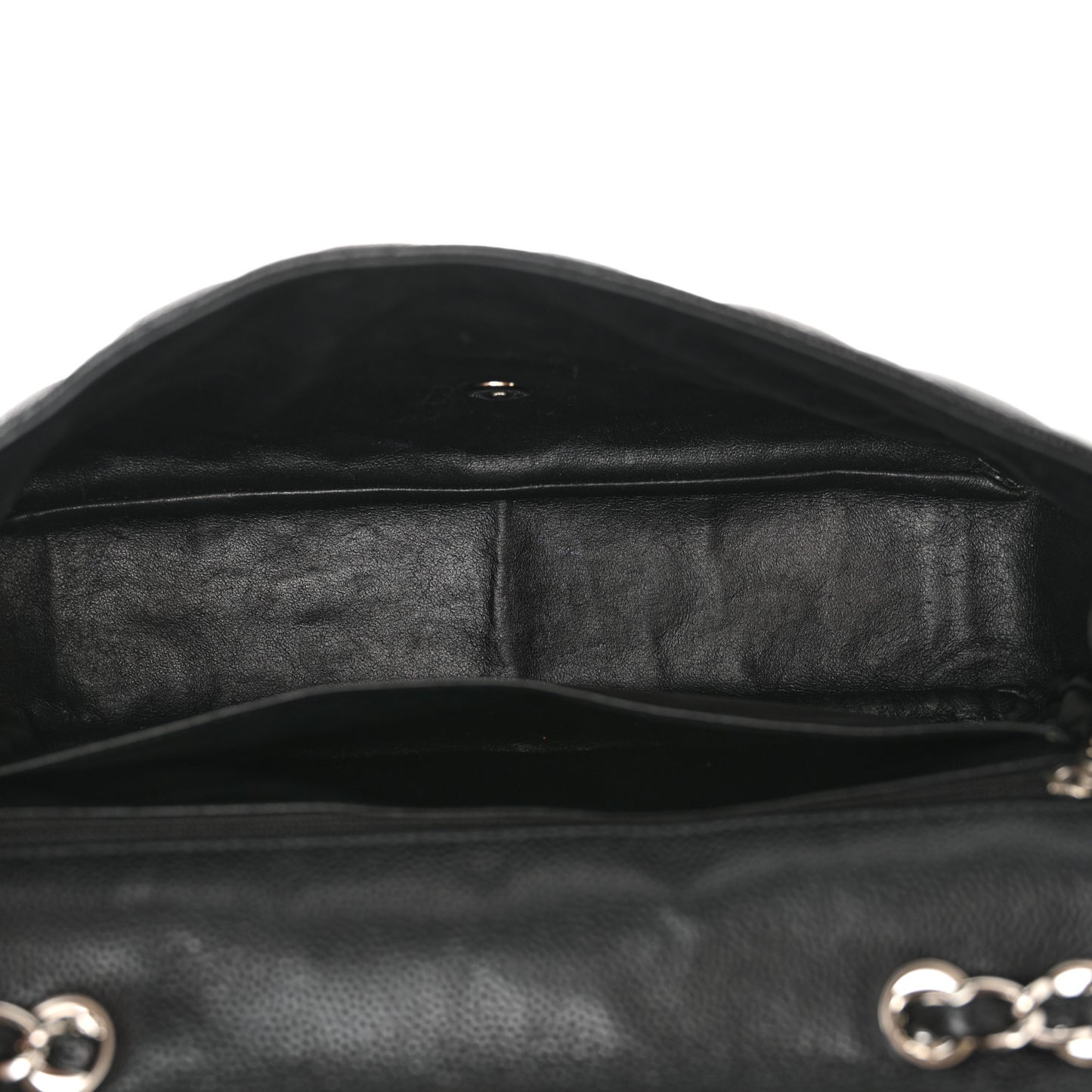 Caviar Quilted Jumbo Single Flap Black