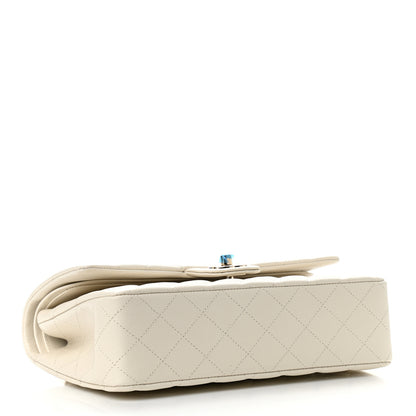 Chanel Caviar Quilted Medium Double Flap White 4 of 11