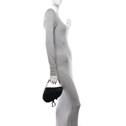 Christian Dior Calfskin Mini Saddle Bag Black 3 of 11