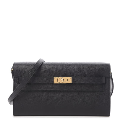 Hermes Epsom Kelly Wallet To Go Black 1 of 10