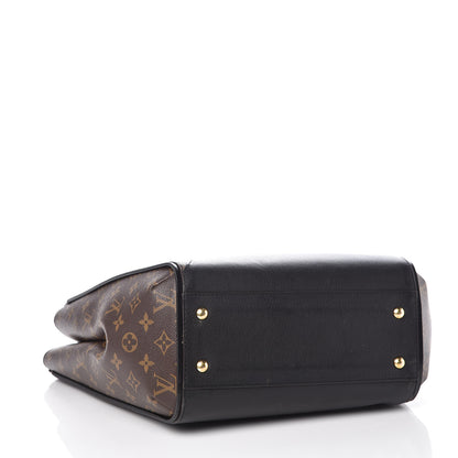 Louis Vuitton Calfskin Monogram Kimono Tote Black 4 of 10