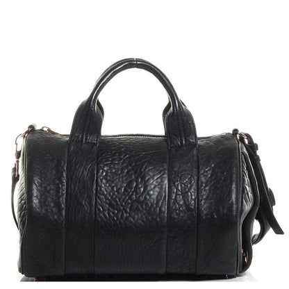 Alexander Wang Pebbled Lambskin Rocco Black Rose Gold Hardware 1 of 8