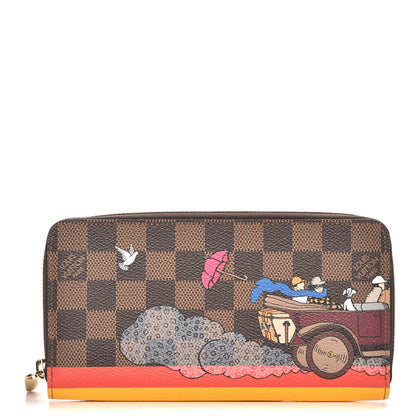 Louis Vuitton Damier Ebene 2015 Christmas Animation Zippy Wallet Poppy 1 of 7