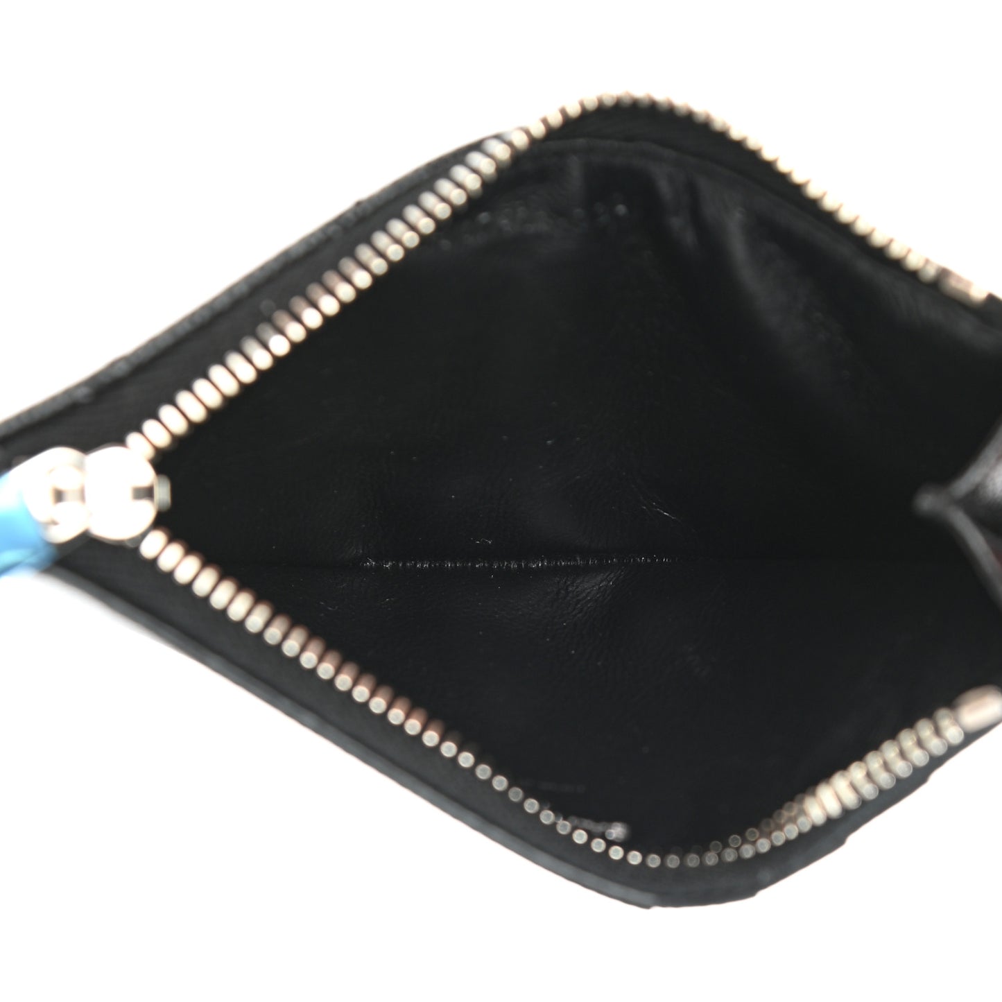 Monogram Grain de Poudre 5 Fragments Zip Pouch Card Holder Black