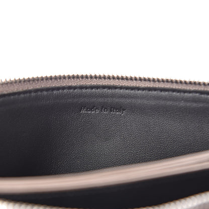 Celine Shiny Grained Calfskin Solo Trio Cosmetic Pouch Taupe 6 of 9