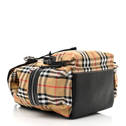 Burberry Nylon Vintage Check Medium Rucksack Backpack Antique Yellow 4 of 16