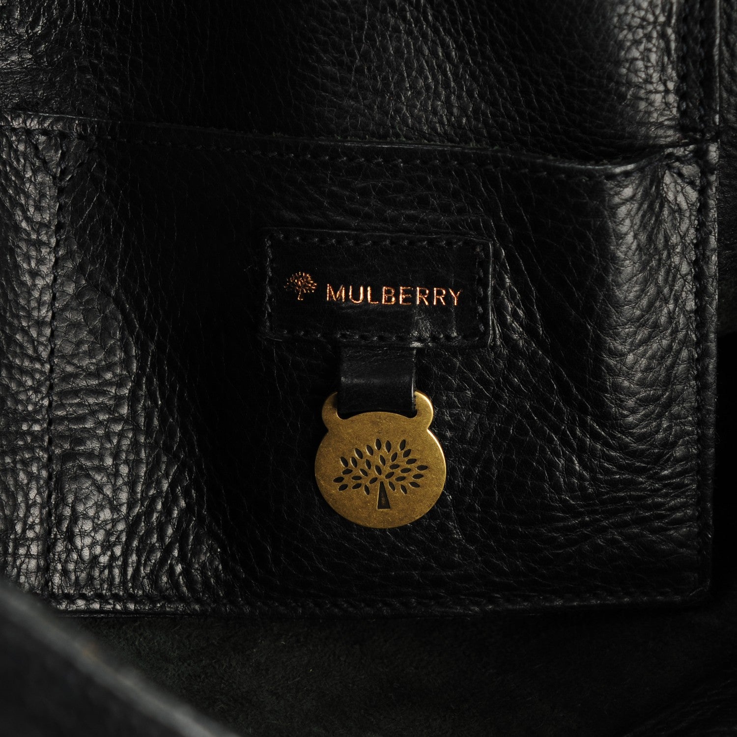 Mulberry Natural Leather Bayswater Black 6 of 8