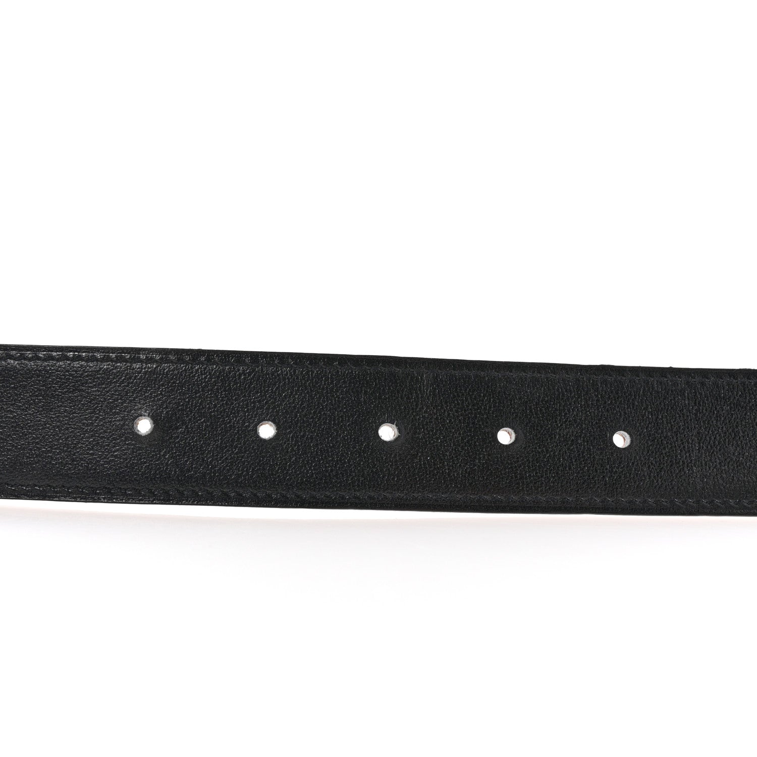 Hermes Box Togo 32mm Guilloche H Belt 85 Black Gold 4 of 5