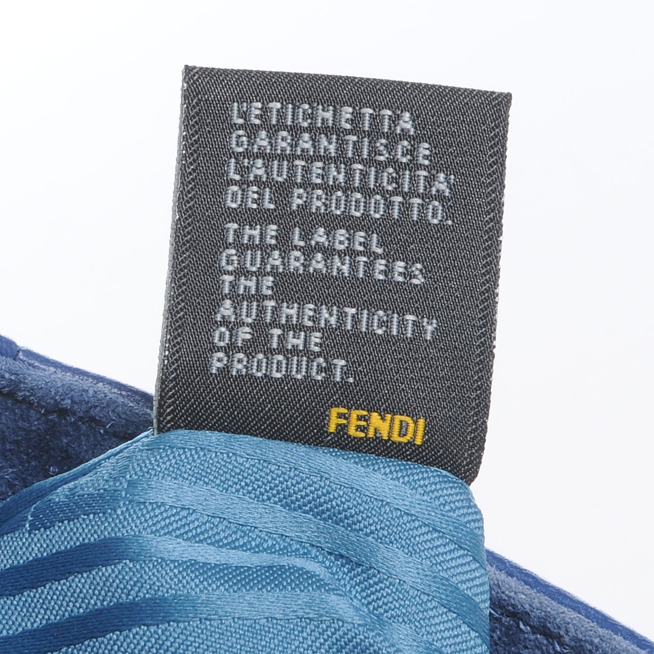 Nappa Fendista Pouchette Crossbody Iris