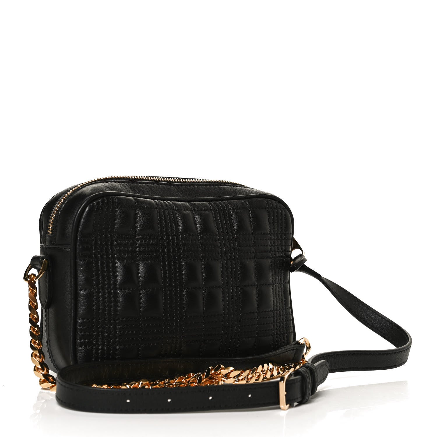Burberry Lambskin Quilted Mini Camera Bag Black 3 of 11