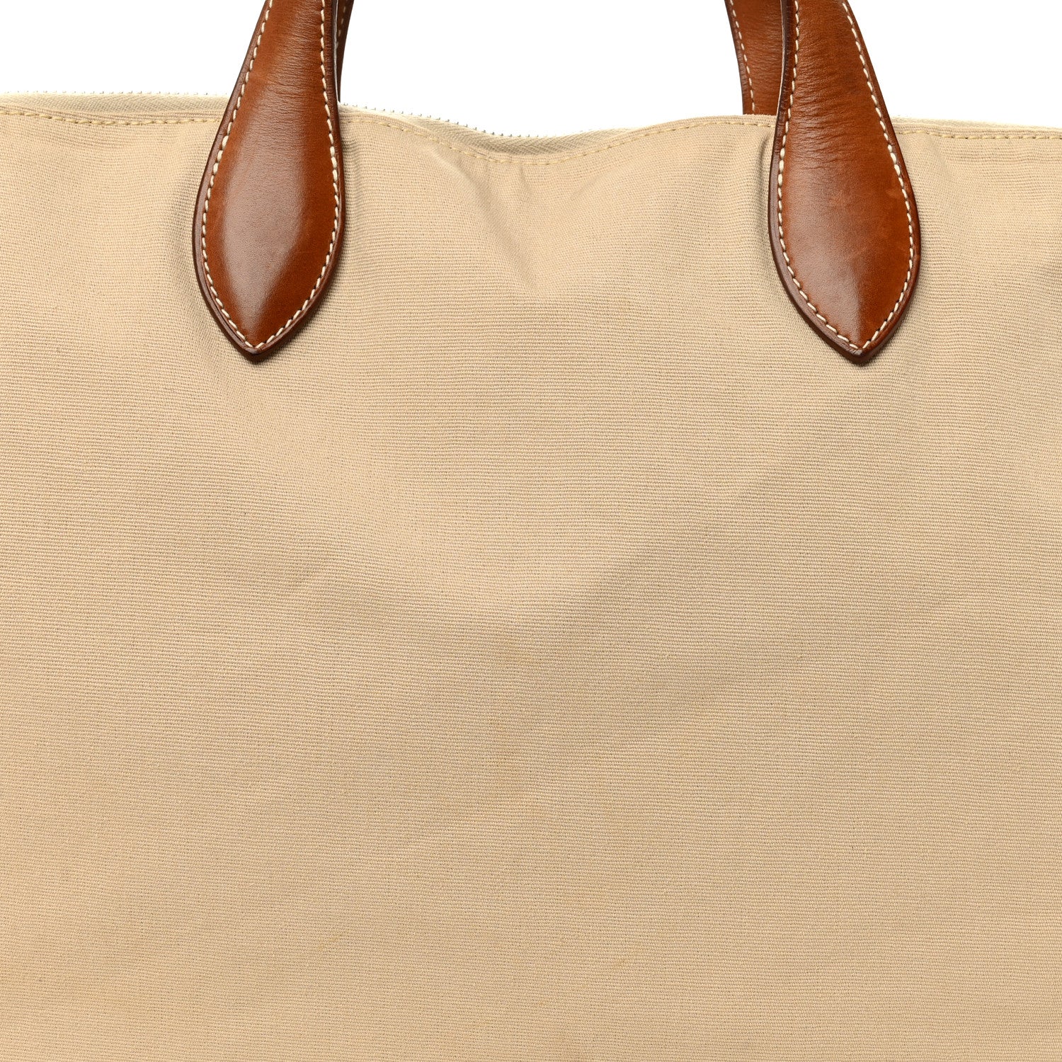 Hermes Natural Barenia Canvas Victoria Travel Briefcase Fauve 6 of 10