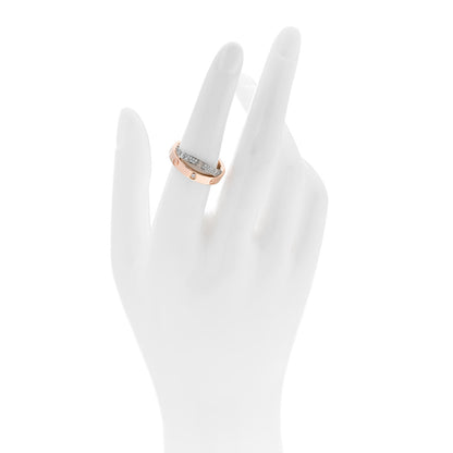 Cartier 18K Pink White Gold Diamond LOVE Pave Ring 52 6 2 of 6