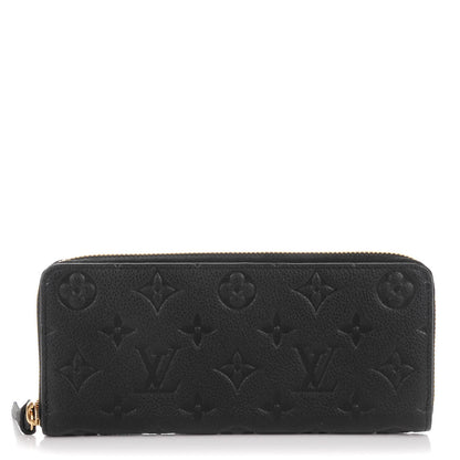 Louis Vuitton Empreinte Clemence Wallet Black 1 of 9