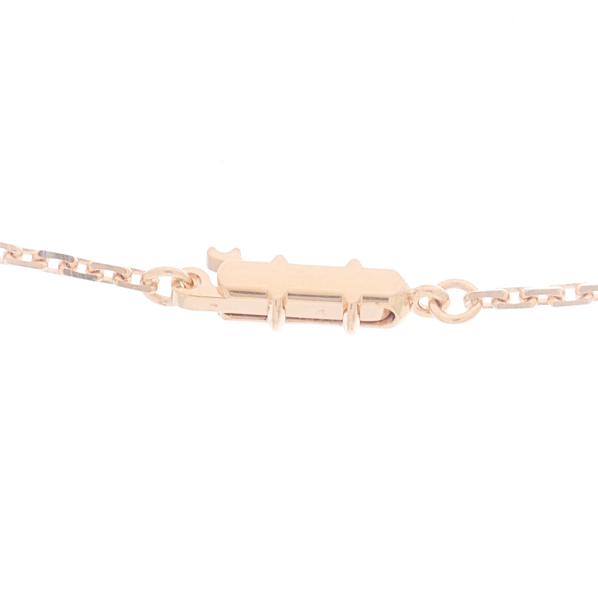 18K Pink Gold Diamond LOVE Paved Necklace