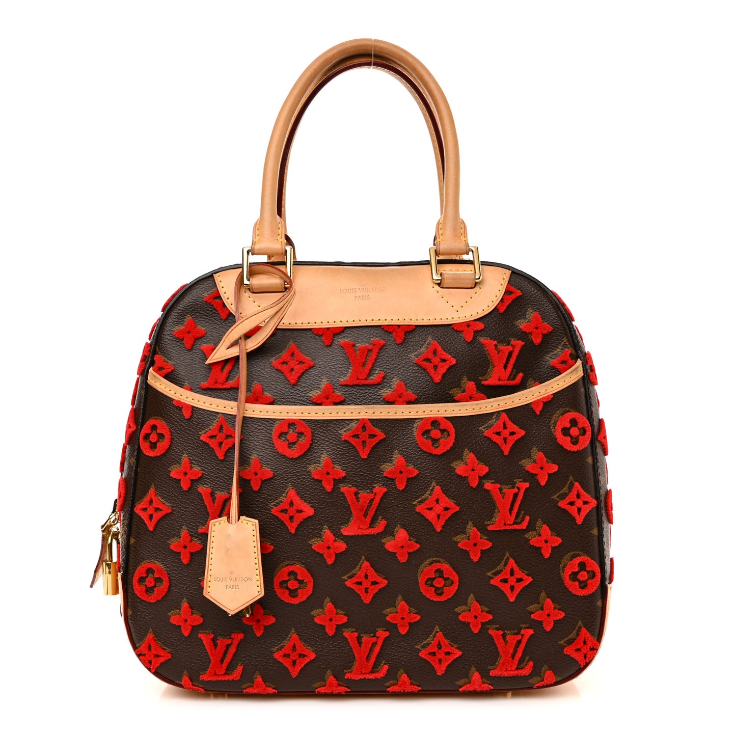 Monogram Tuffetage Deauville Cube Red
