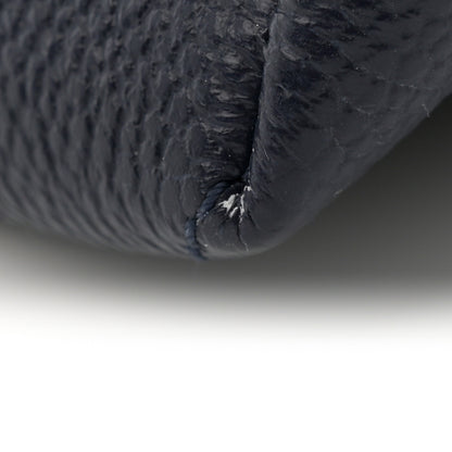 Chanel Crumpled Grained Calfskin Zip and Carry Shopping Tote Navy 11 of 11