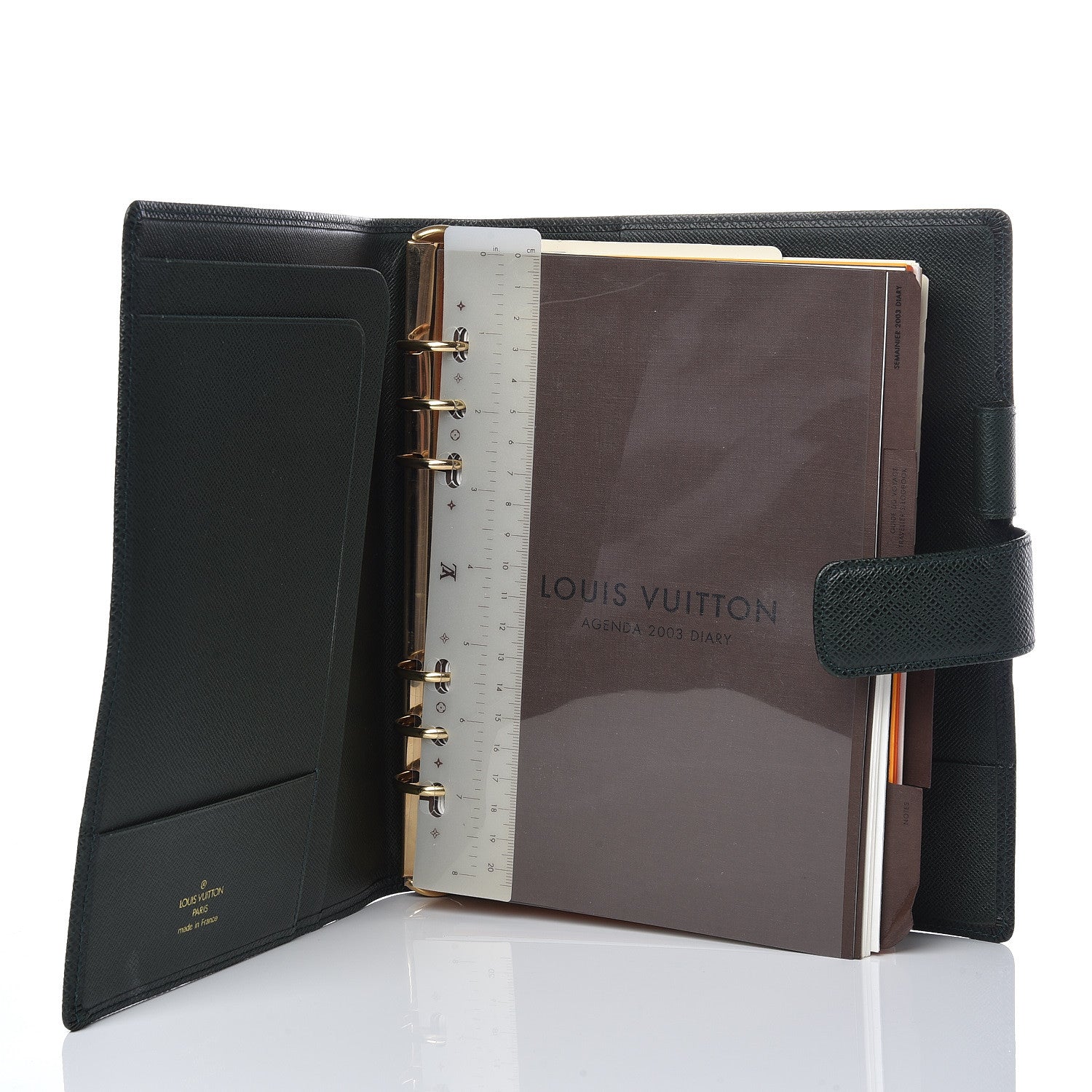 Louis Vuitton Taiga Large Ring Agenda Cover Epicea 5 of 9