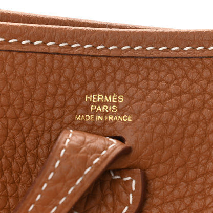 Hermes Taurillon Clemence Evelyne TPM Gold 6 of 11