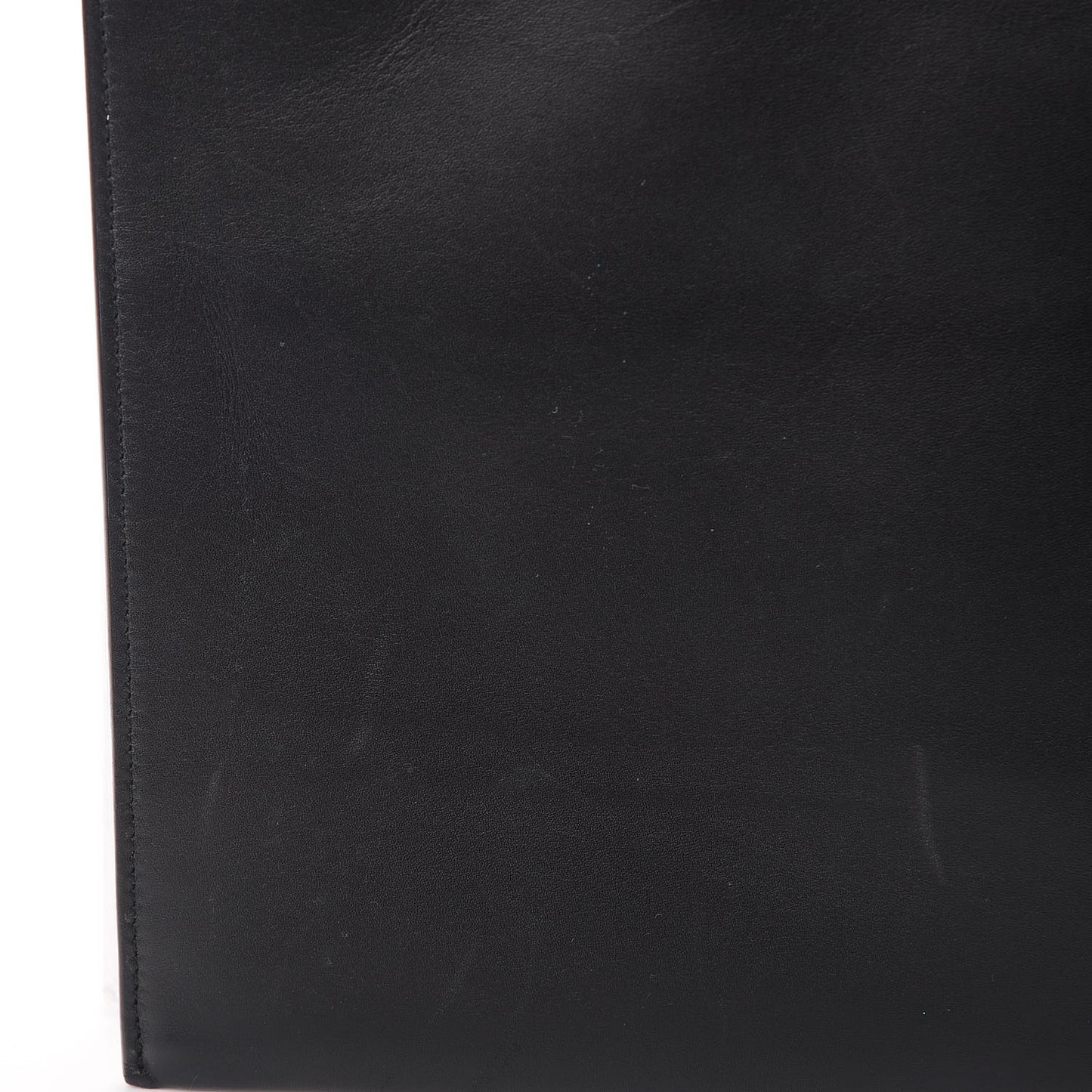 Calfskin Zipped Clutch Black