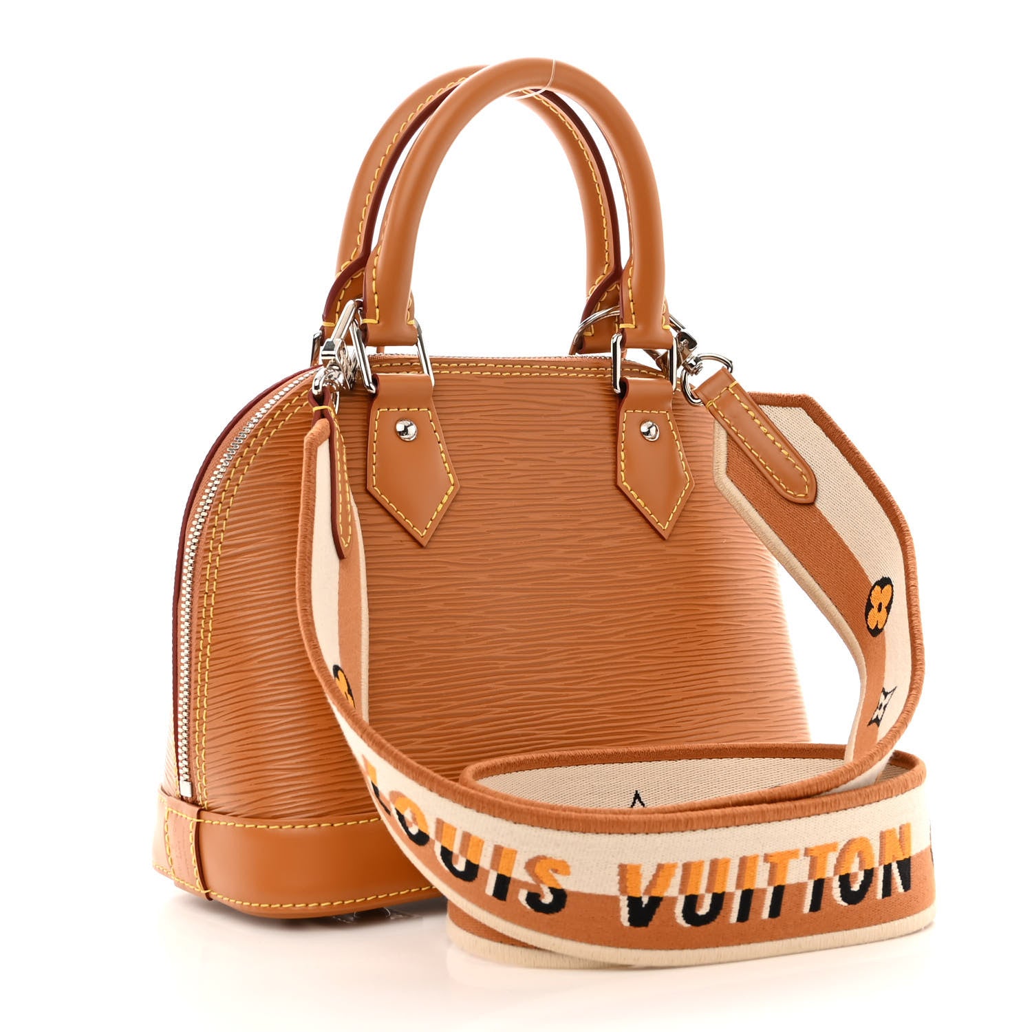 Louis Vuitton Epi Jacquard Alma BB Honey Gold 3 of 10