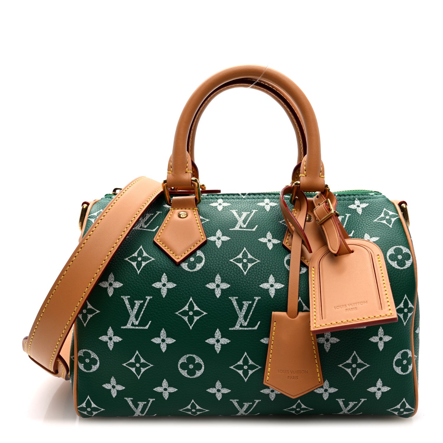 Louis Vuitton Calfskin Monogram Speedy P9 Bandouliere 25 Green 1 of 10
