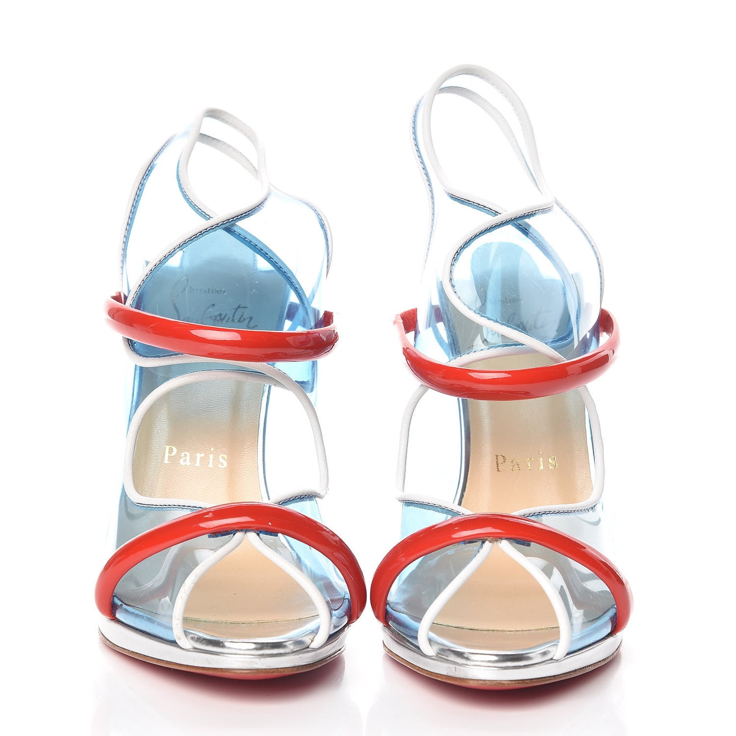 PVC Patent Aqua Ronda 120 Sandals Black 36.5 Aquamarine