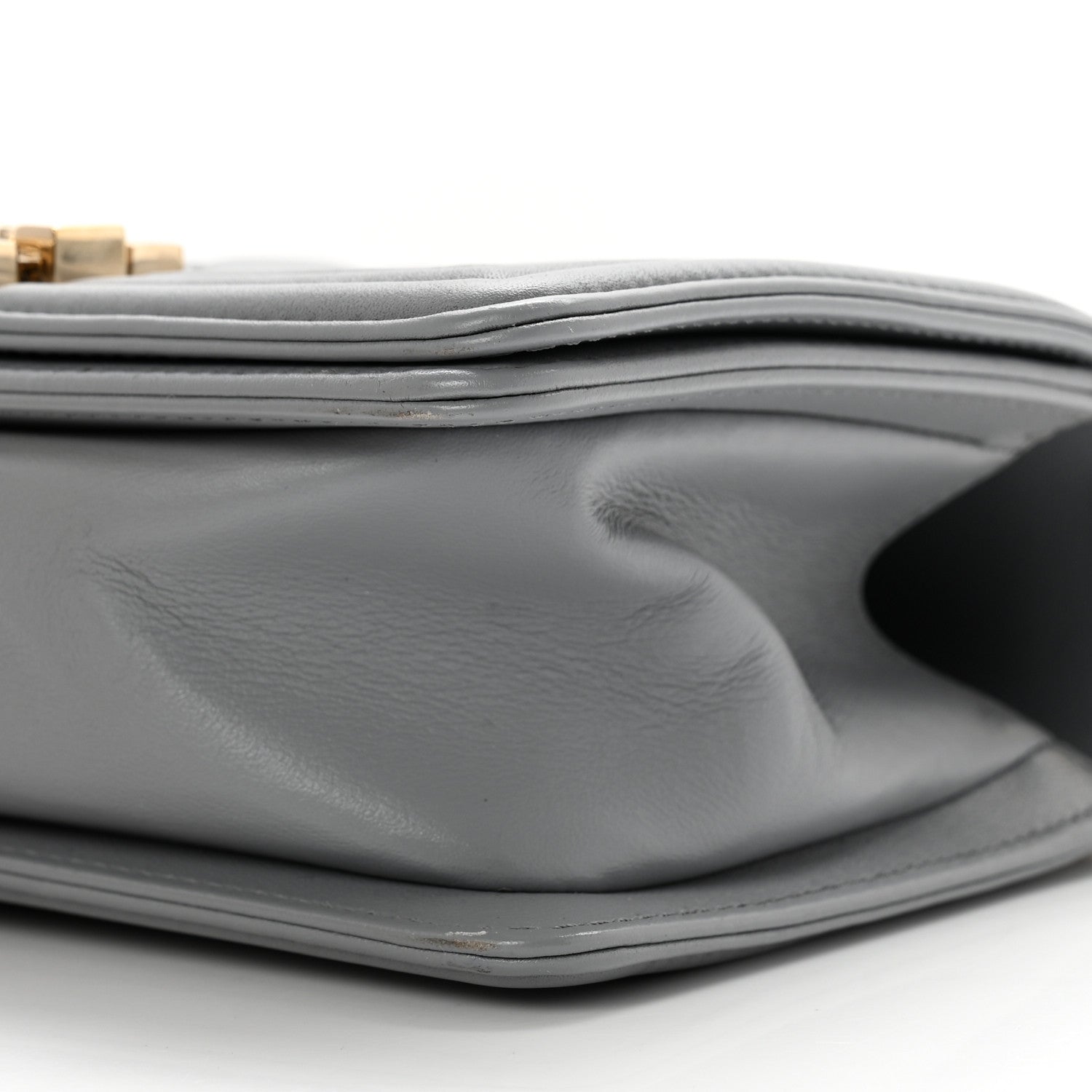 Chanel Calfskin Quilted Small Boy Flap Grey 8 of 8