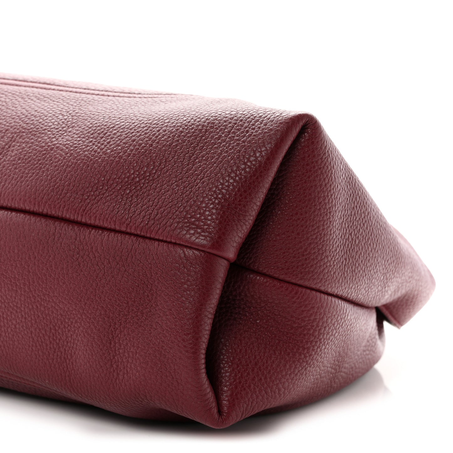 Grained Calfskin Softbit Maxi Shoulder Bag Rosso